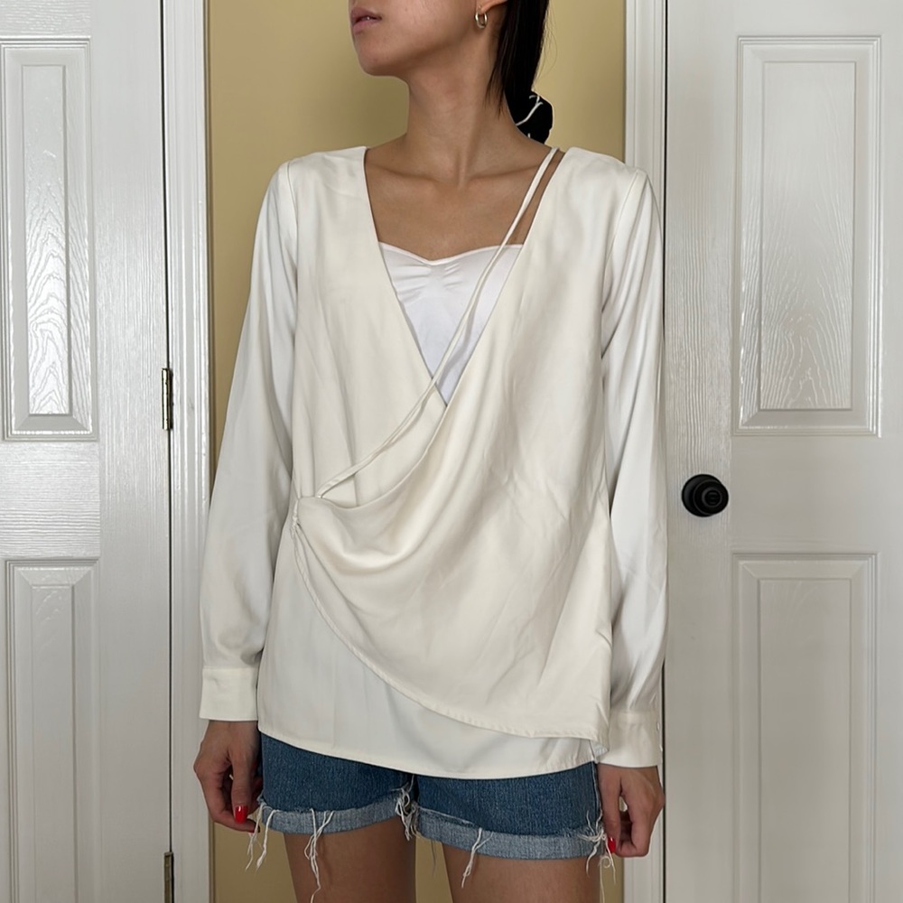 Cream blouse